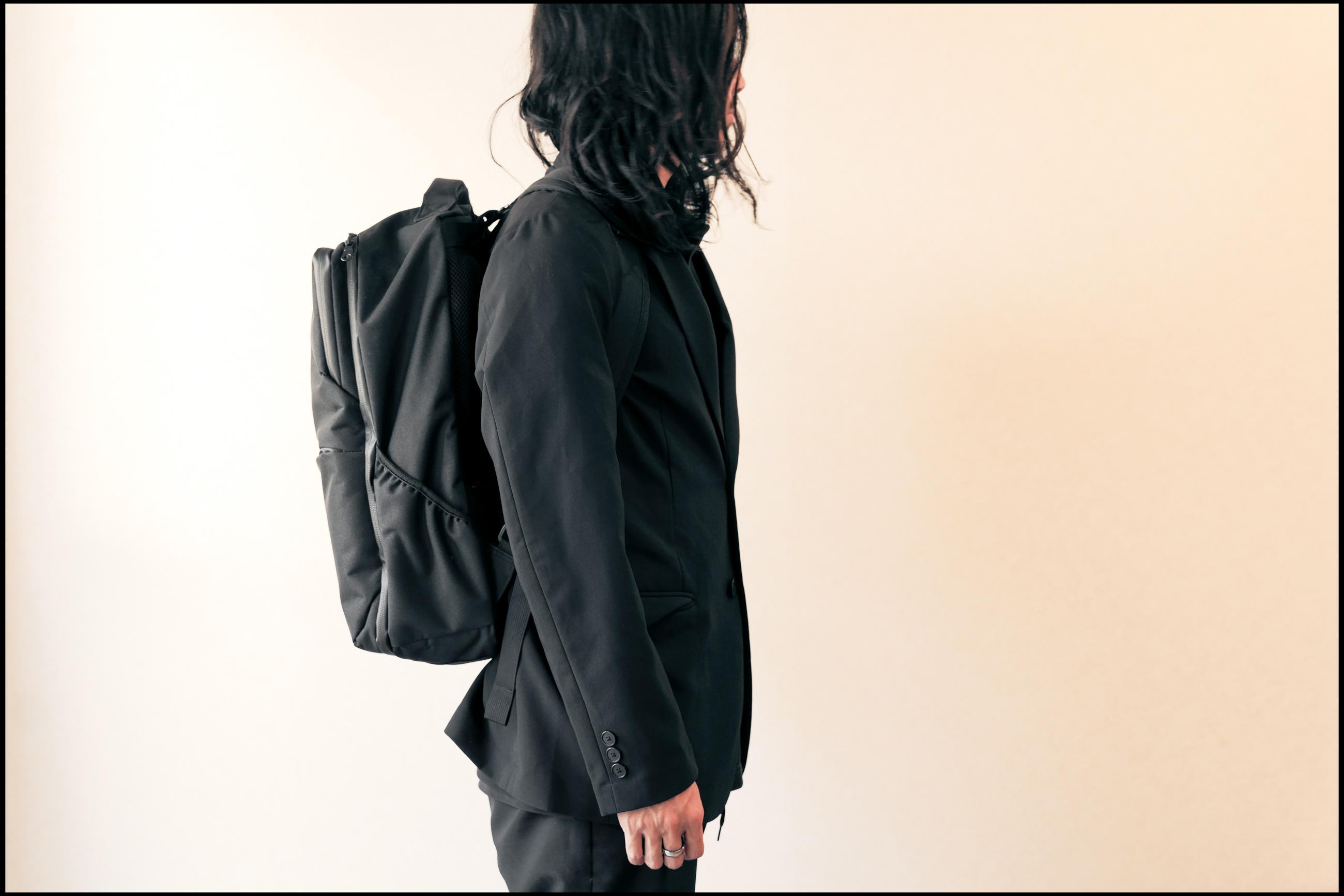 真作　バックサイドワークス　Backside works ボタないの？black yorozu / NINJA-TEX BACKPACK BLACK XL