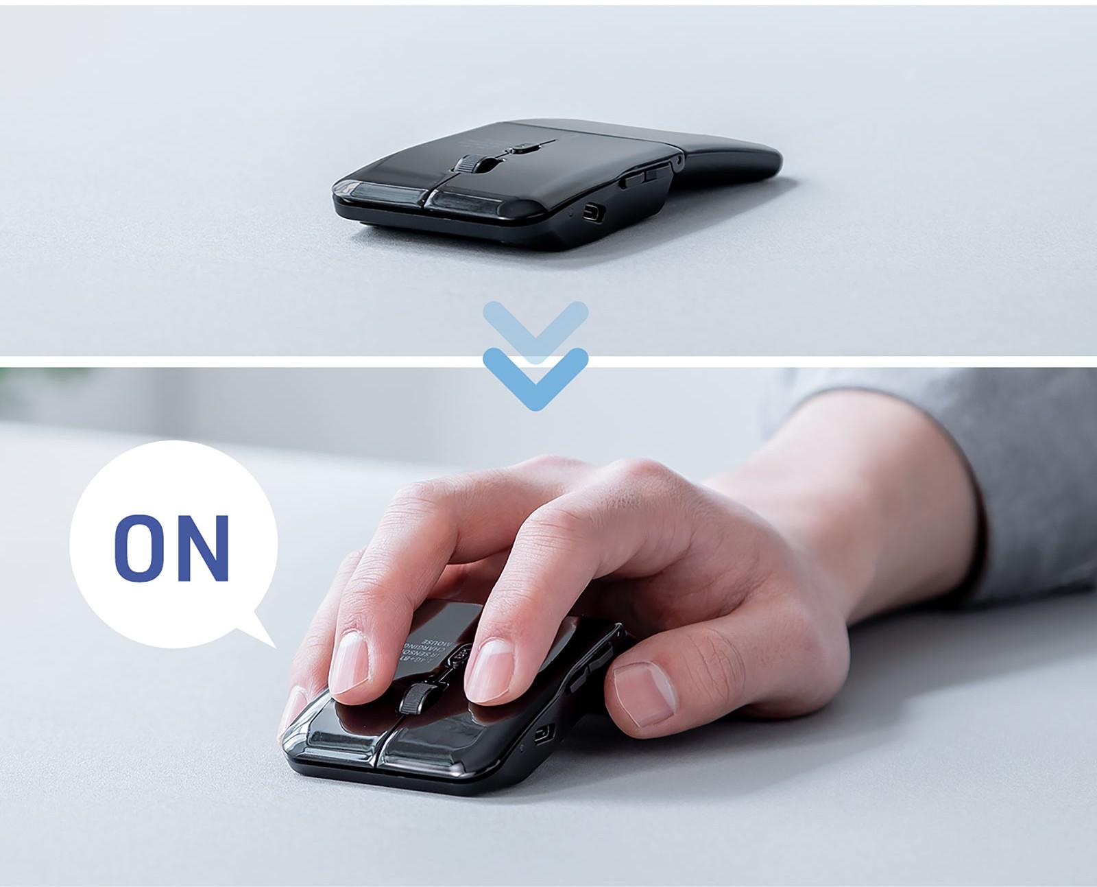 折り曲げてPCと接続？外出先ワークに重宝する「超・個性派」マウス