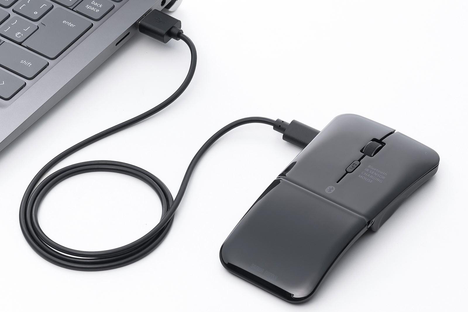 折り曲げてPCと接続？外出先ワークに重宝する「超・個性派」マウス