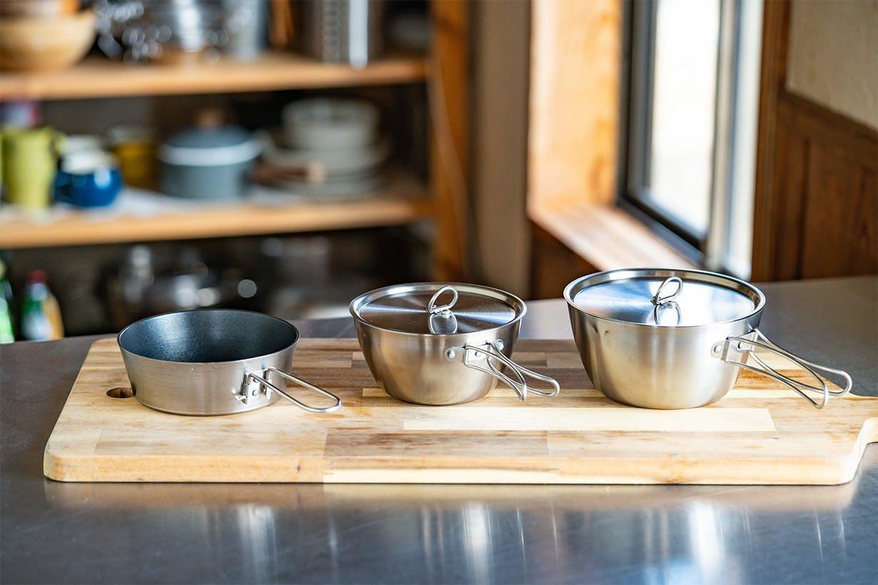 クッカーまとめ売り(バラ売り不可) 調理はこれ1つ、そして食卓へ。家と外をシームレスにつなぐ燕三条製