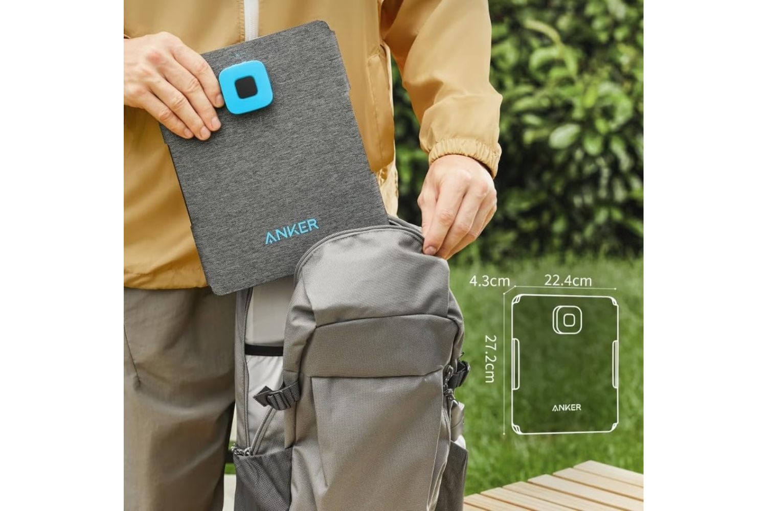 電源なくてもスマホ充電OK！緊急時に役立つ「Ankerのソーラーパネル