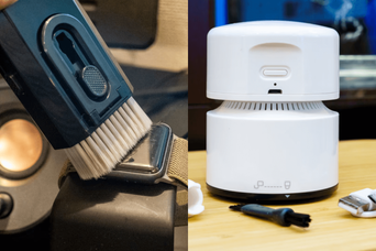 センサーゴミ箱と電動ちりとりが合体！毎日の掃除を効率化させる