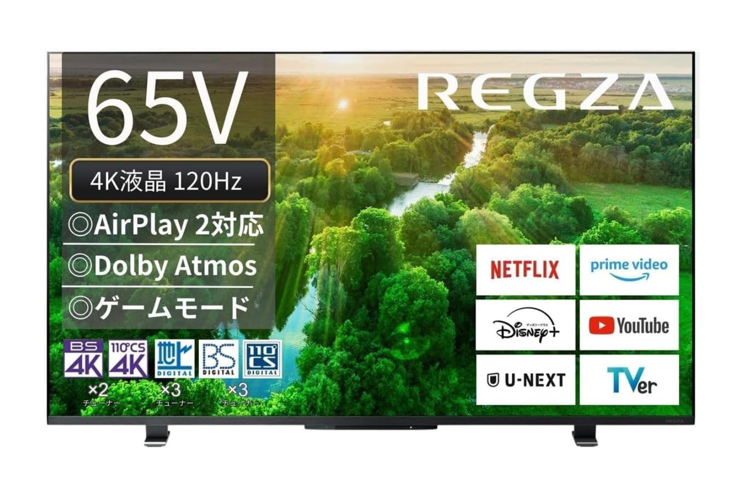 REGZA テレビ TV レグザ 40㌅ Netflix Amazonプライム Amazon.co.jp: REGZA 40V型 液晶テレビ レグザ 40V34 フル