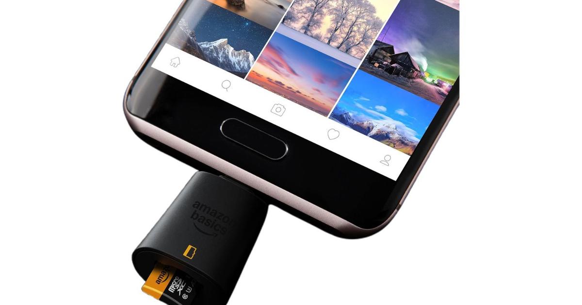 スマホのデータをサクッと転送。AmazonベーシックのmicroSDカード 