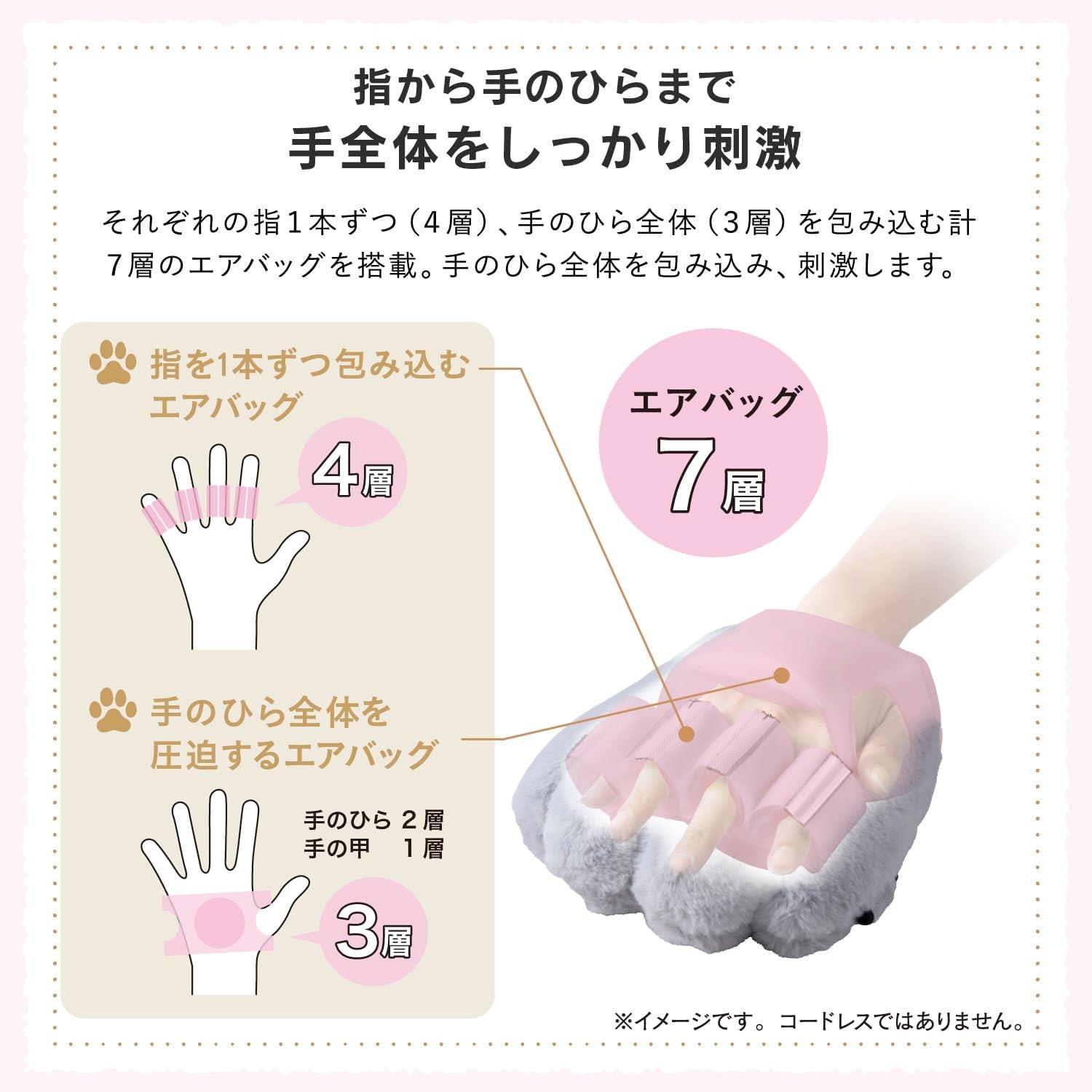 ハンドリフレクソロジーのような心地良さ♪❤超リラックス❣ハンドマッサージャー 癒し力が反則級… 猫好き歓喜の「猫型ハンドマッサージャー」が可愛すぎ