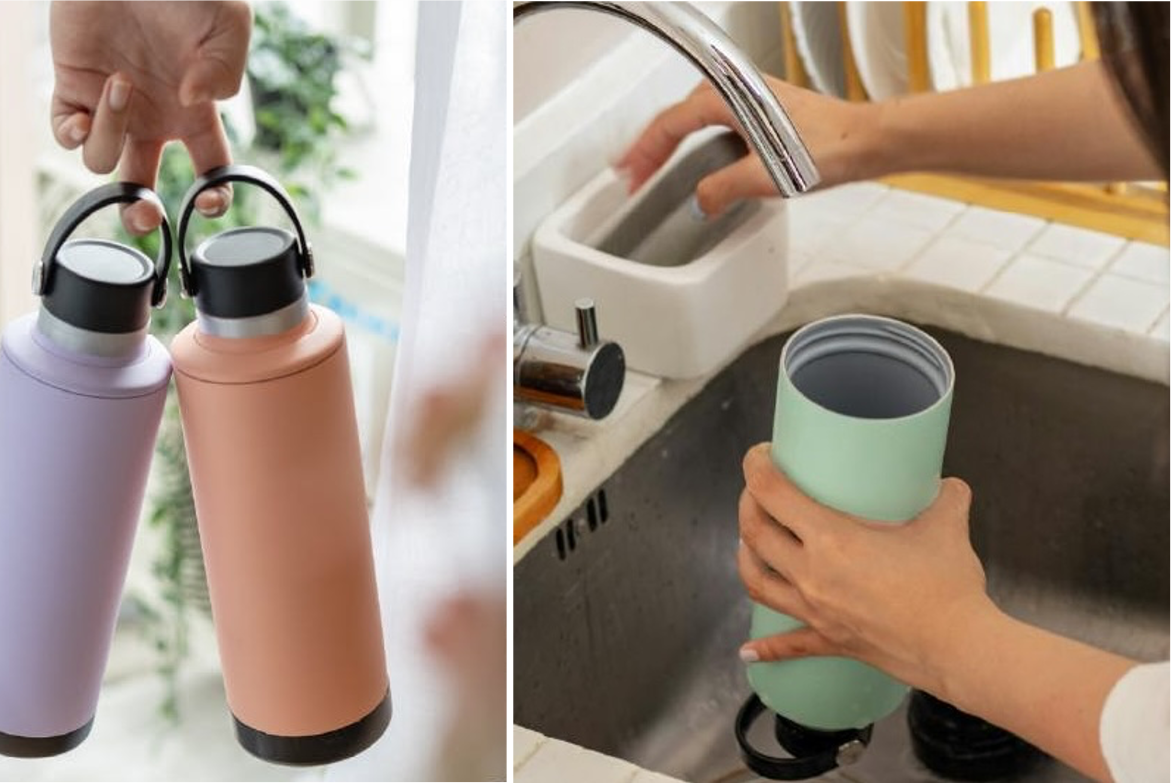 マイボトルの底が洗いにくい問題を解決。底が開いて丸洗いできる新しい