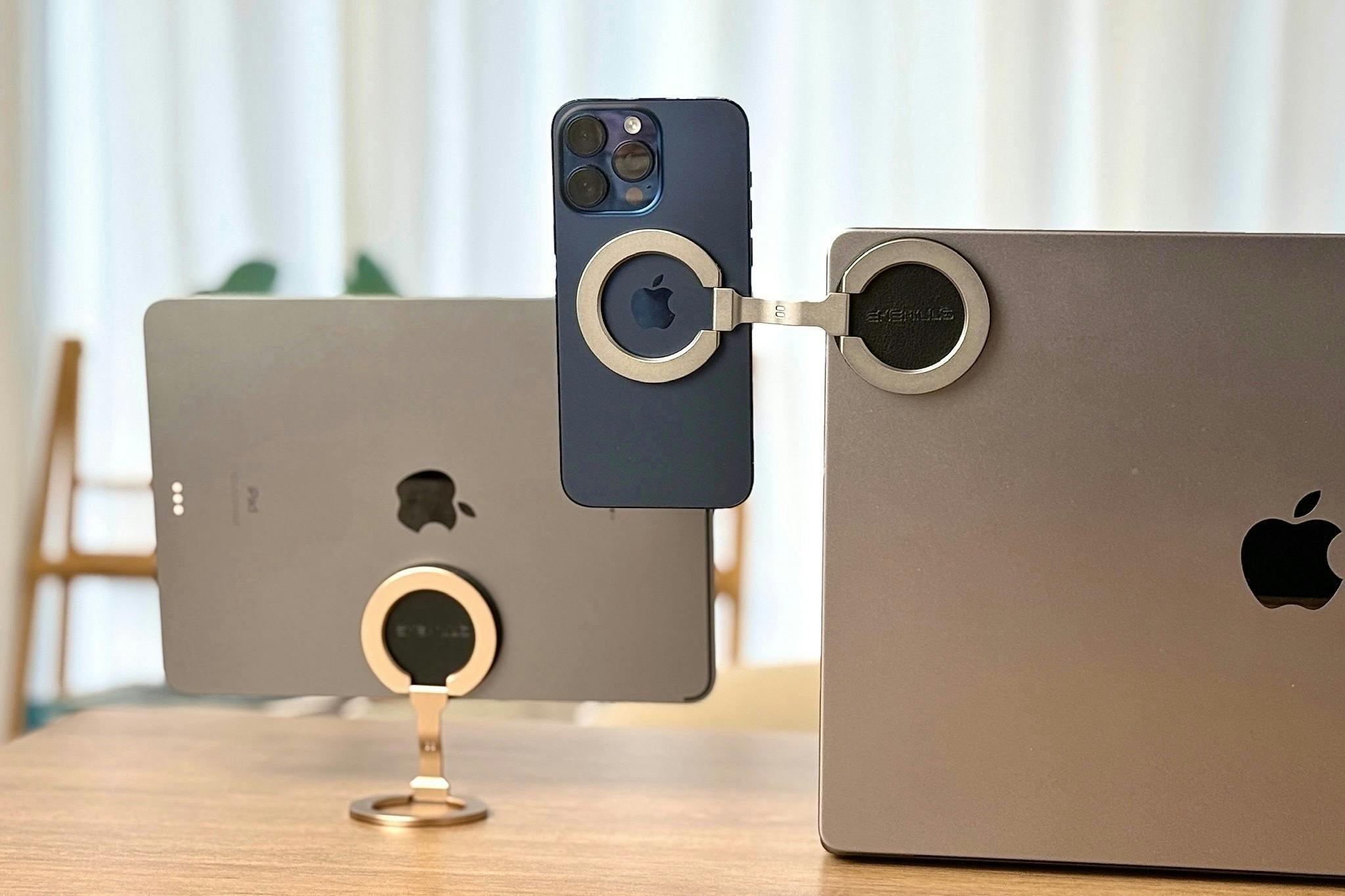 スマホの定位置を持ち運ぶ。多機能リングスタンドで仕事も日常も