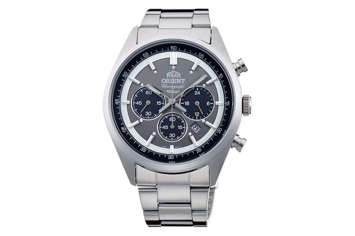 腕時計 ORIENT NEO70's ダークグレー 1970年代テイストのソーラー腕時計。 ORIENTの「NEO70's」が Amazon