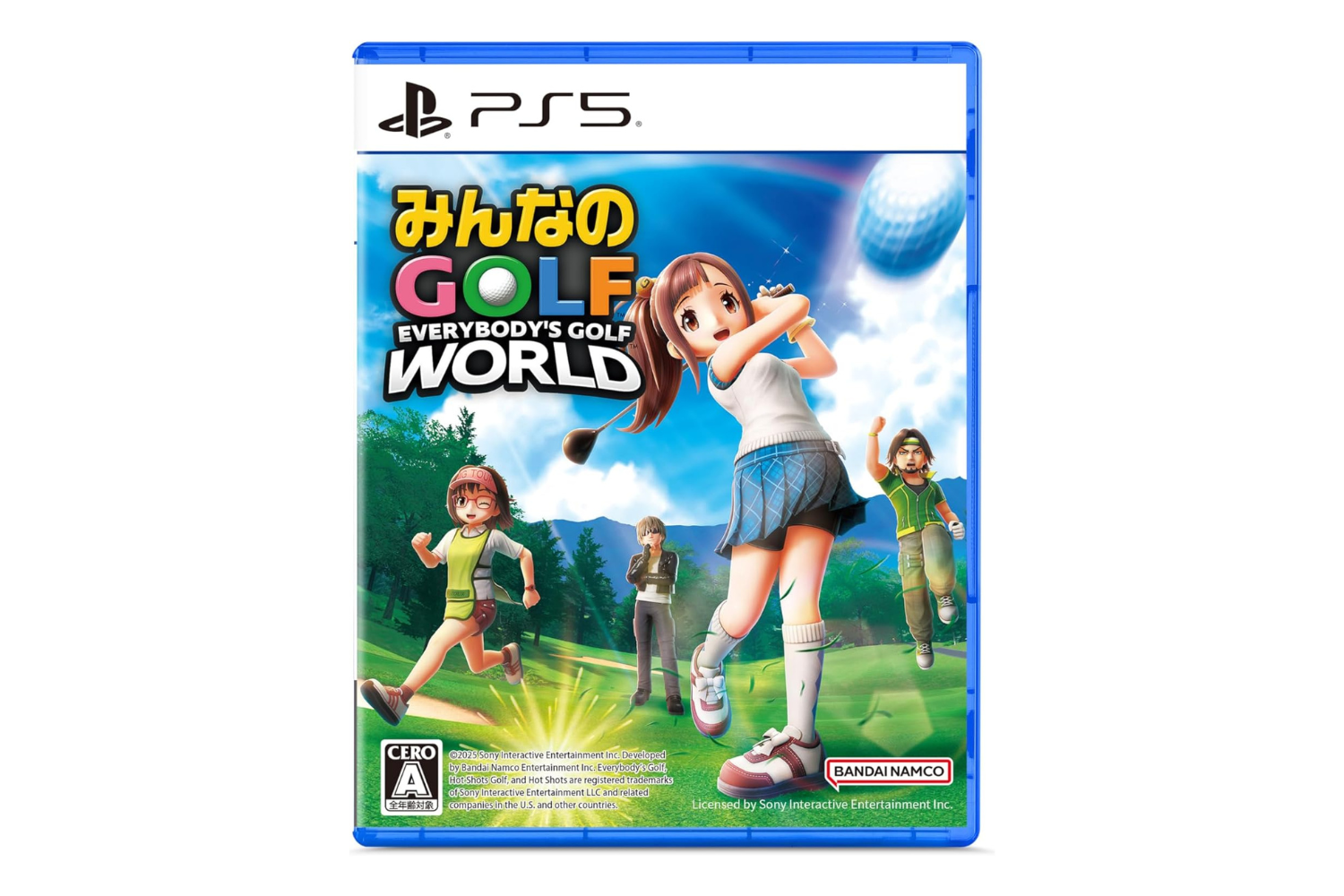 9月4日発売のPS5版『みんなのGOLF WORLD』。事前購入なら18%OFF