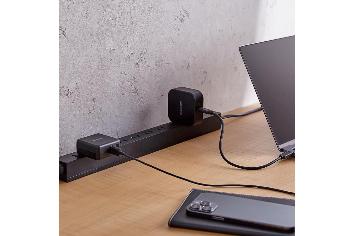 エレコム 電源タップ タワー型 延長コード [ 8個口 & USB-C×2ポート