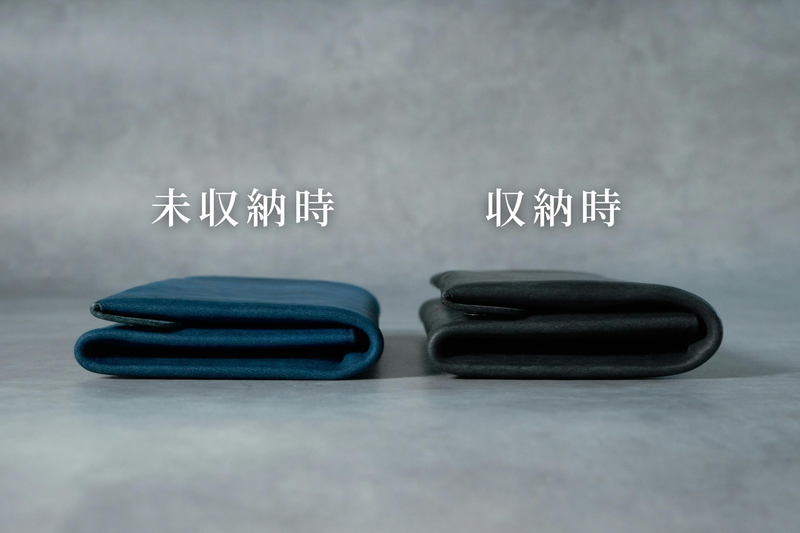 広がる収納スペース。ワンアクションで完結する次世代シームレス長財布