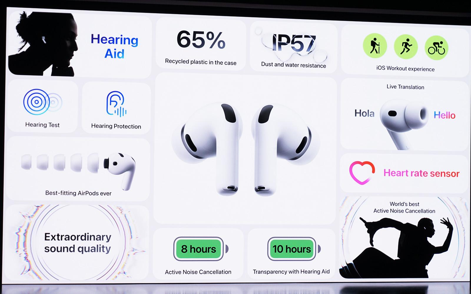 AirPods Pro 3」の実力をアップル発表会で試した。ライブ翻訳＆心拍数