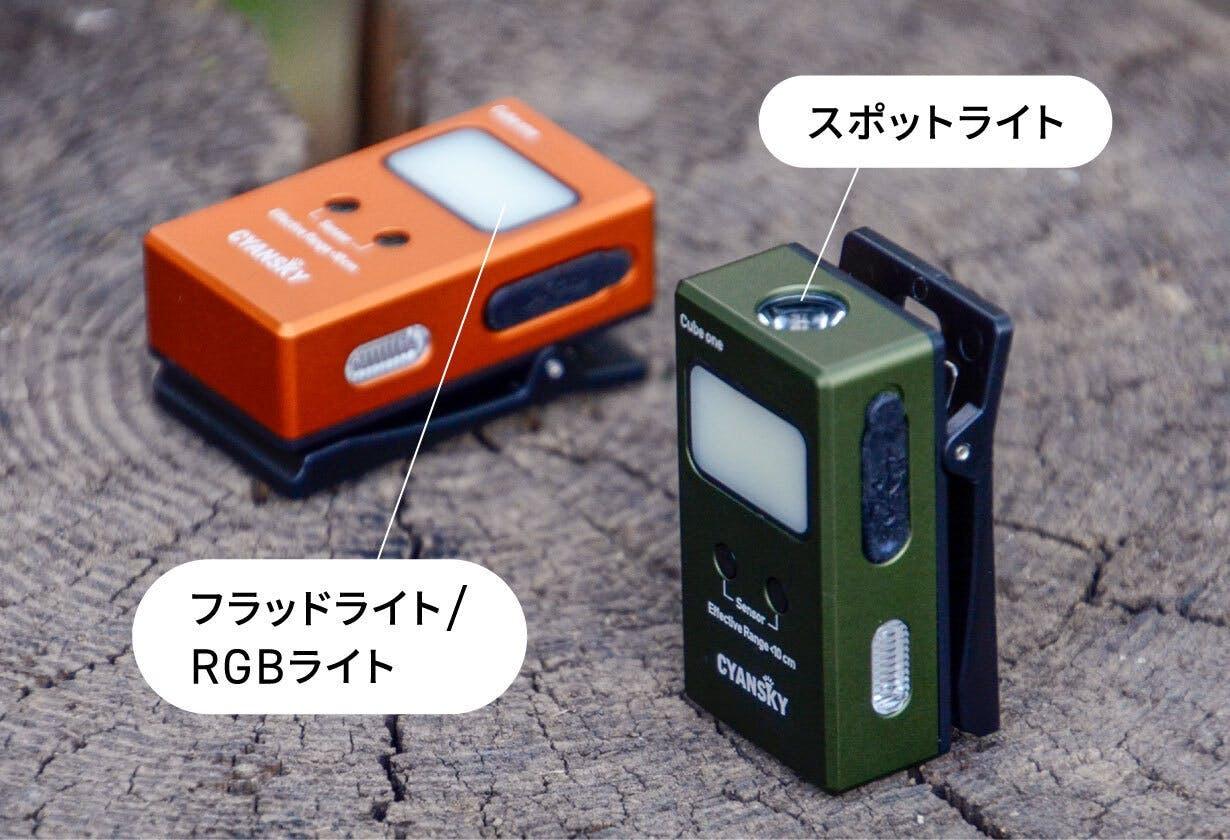 卵より軽い45g。500ルーメンの光を「どこでも」設置できるクリップ