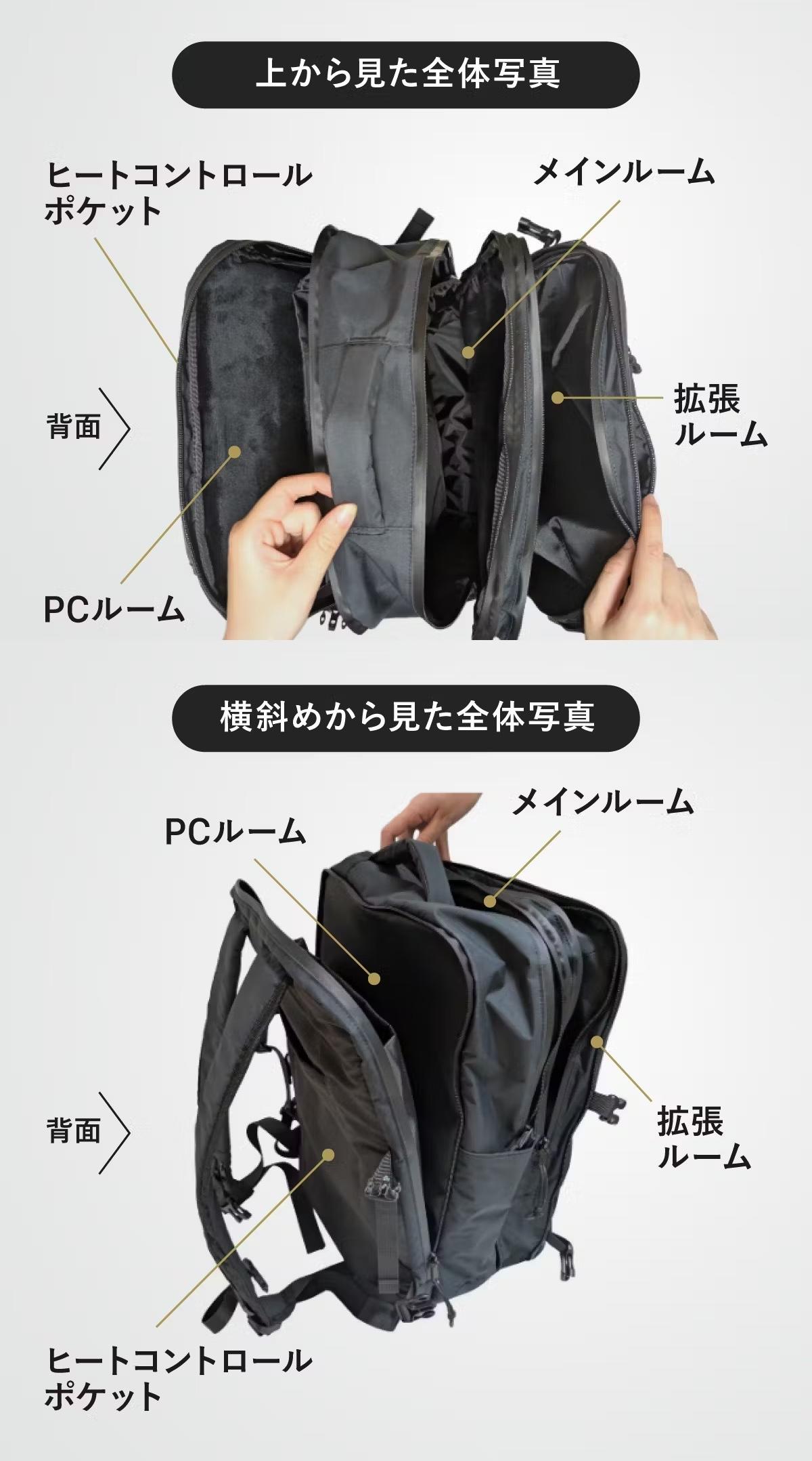 東レの先進素材から誕生。背中の暑さ寒さもサポートできる全天候型