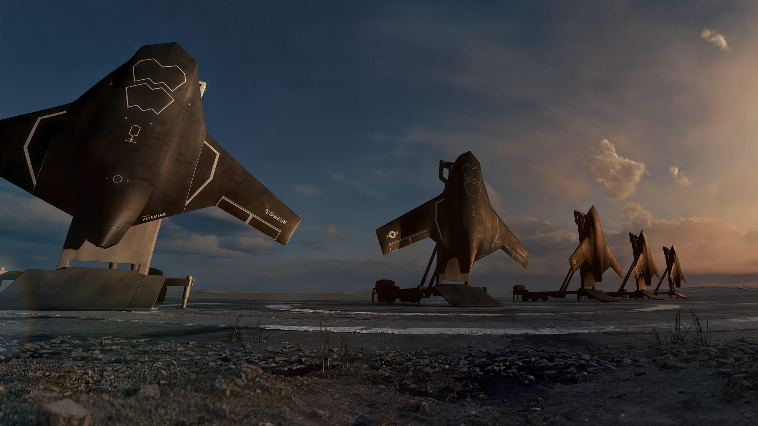 AIが操縦する新型自律戦闘機「X-BAT」を公開…パイロットも滑走路も不要