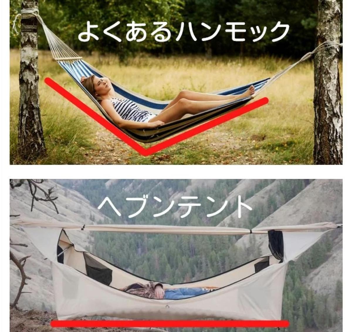 今夜の寝床は空中です。凹凸が気にならない人気ハンモックテントが超 