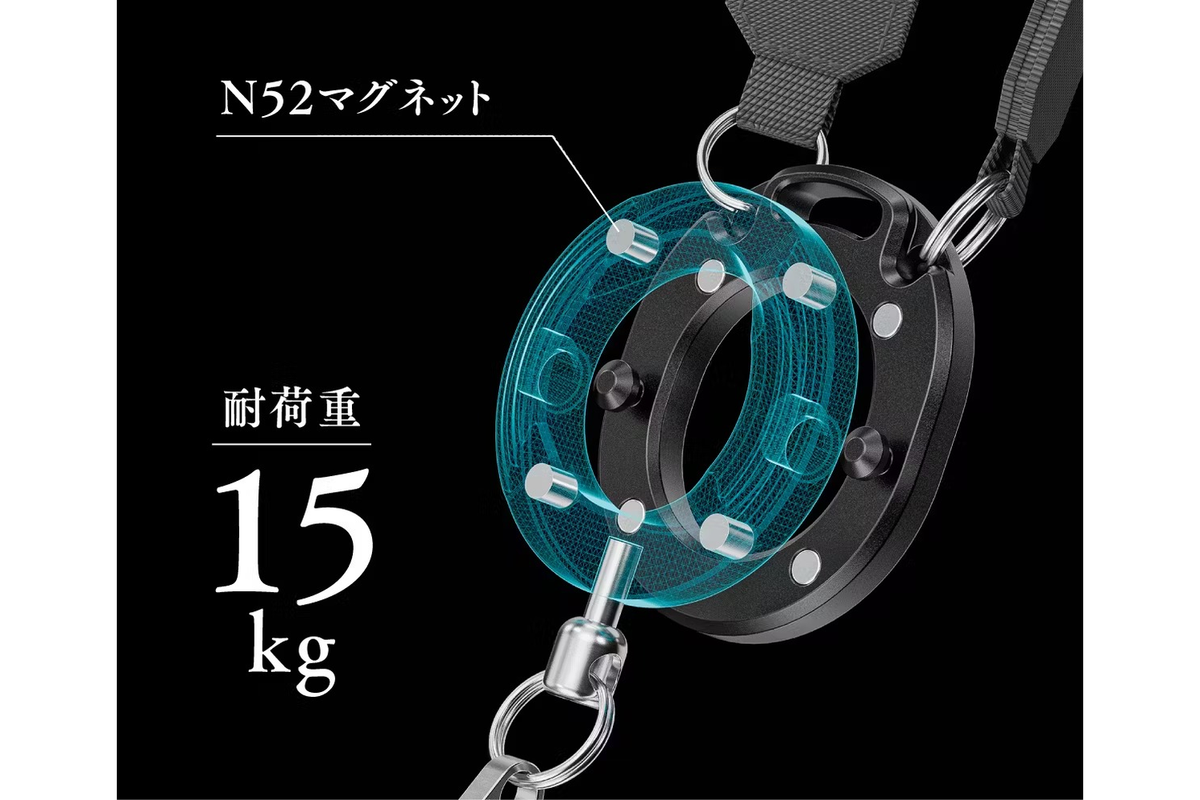 スマホ決済も、鍵の解錠もスムーズに。このチタン製ストラップが「動作