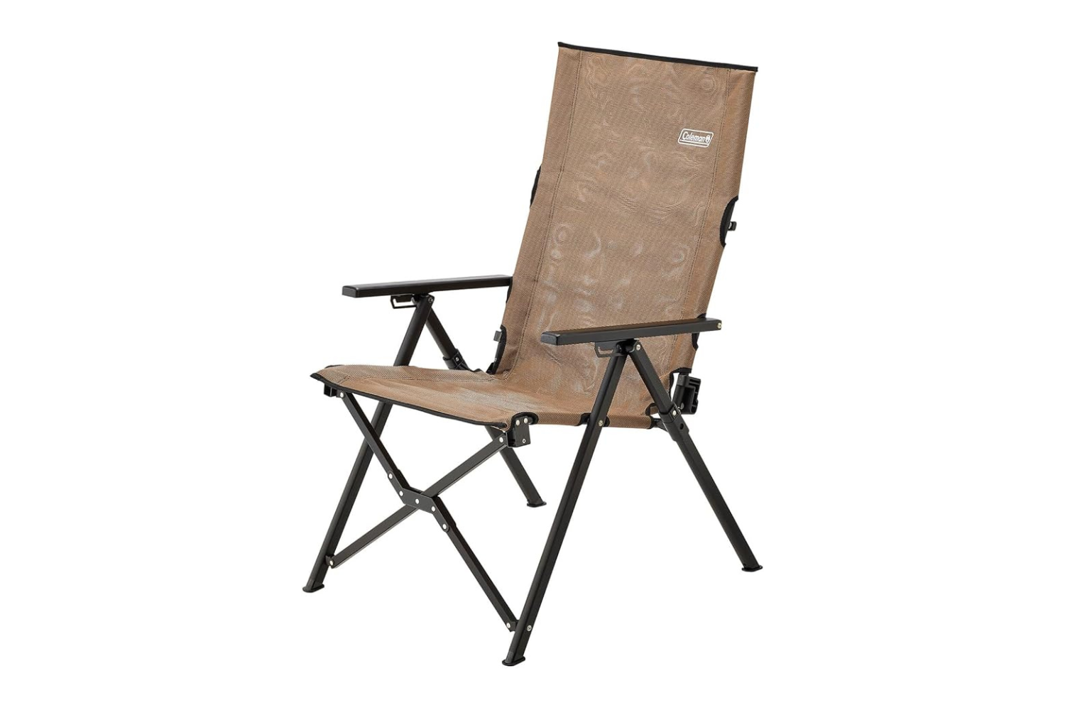 Coleman アウトドアチェア ブラウン　リクライニング3段階 キャンプのQOLを上げる。3段階リクライニングで快適なコールマンのレイ