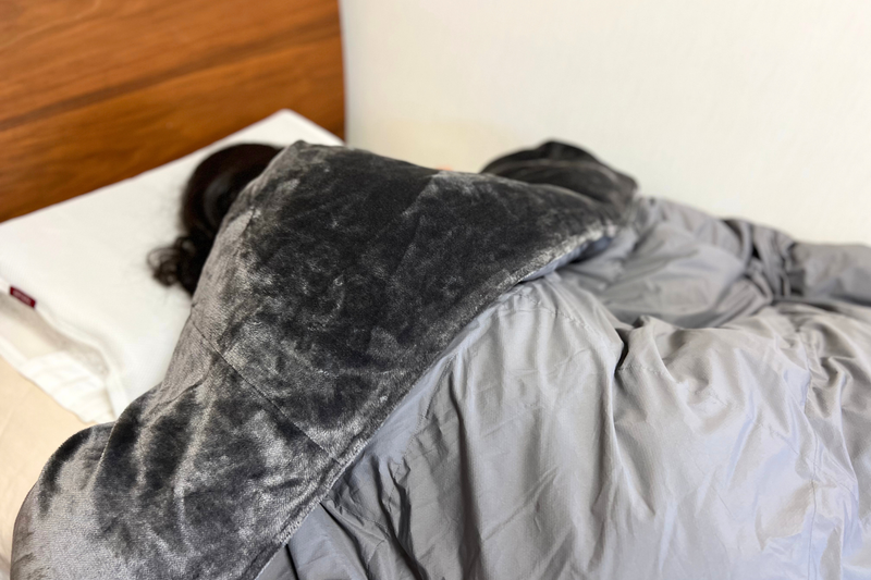 くるまった瞬間…これ1枚で包み込まれるような暖かさ！ブレインスリープ