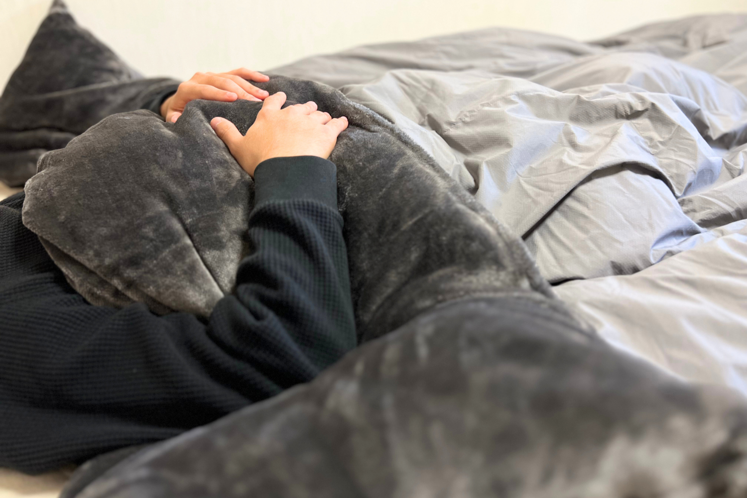 くるまった瞬間…これ1枚で包み込まれるような暖かさ！ブレインスリープ