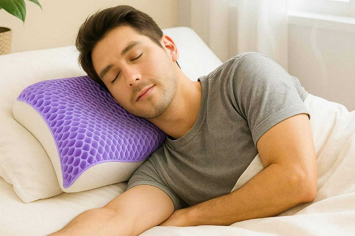大人の睡眠を助けるラテックス製の薄くて柔らかい睡眠ウェーブ枕。頸椎を