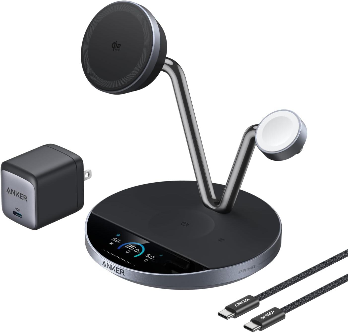 【美品】AnkerSoundcoreLifeQ45 【早い者勝ち】 Anker、ファンを内蔵したQi2 25W出力の3in1ワイヤレスUSB充電器「Prime
