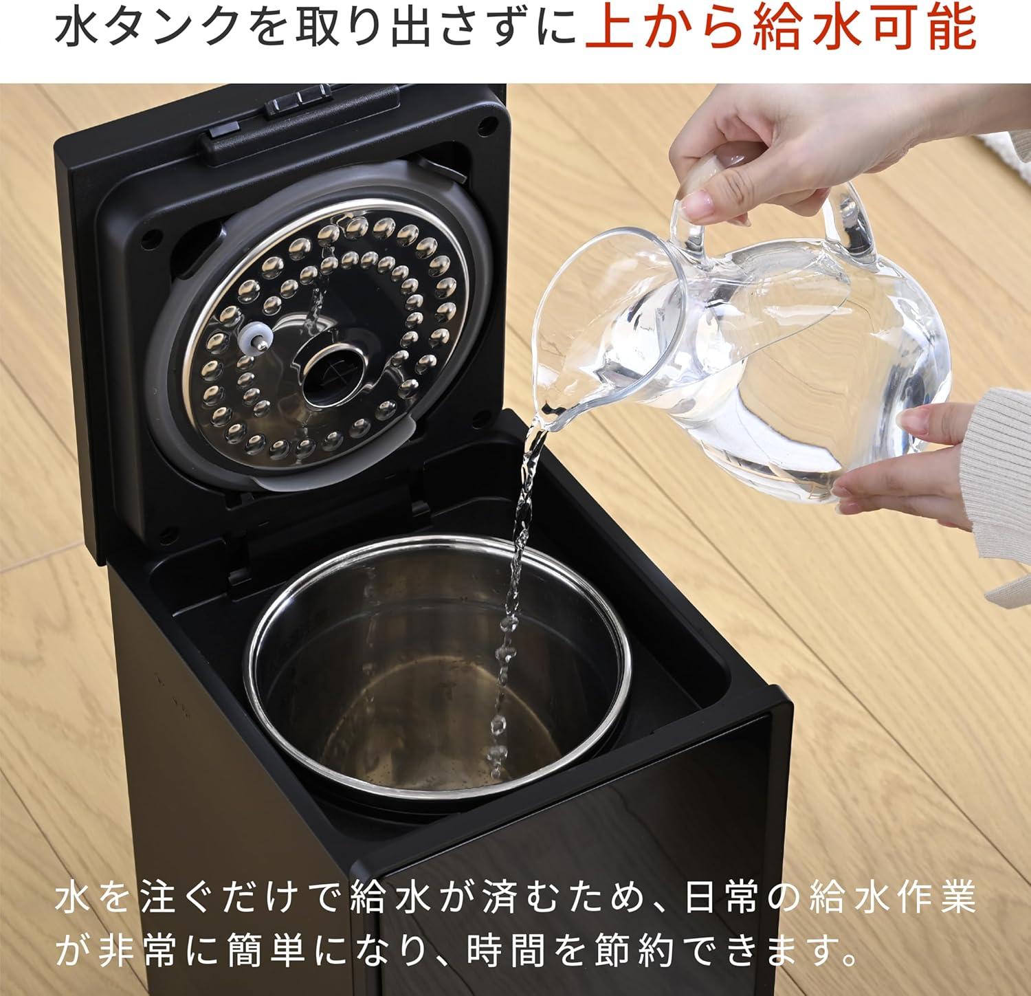 湿気 上から注ぐだけ。賢く潤う“キューブ型”スチーム加湿器が寝室にちょうど