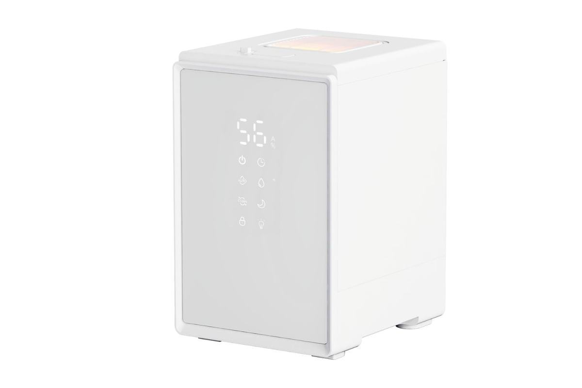上から注ぐだけ。賢く潤う“キューブ型”スチーム加湿器が寝室にちょうど