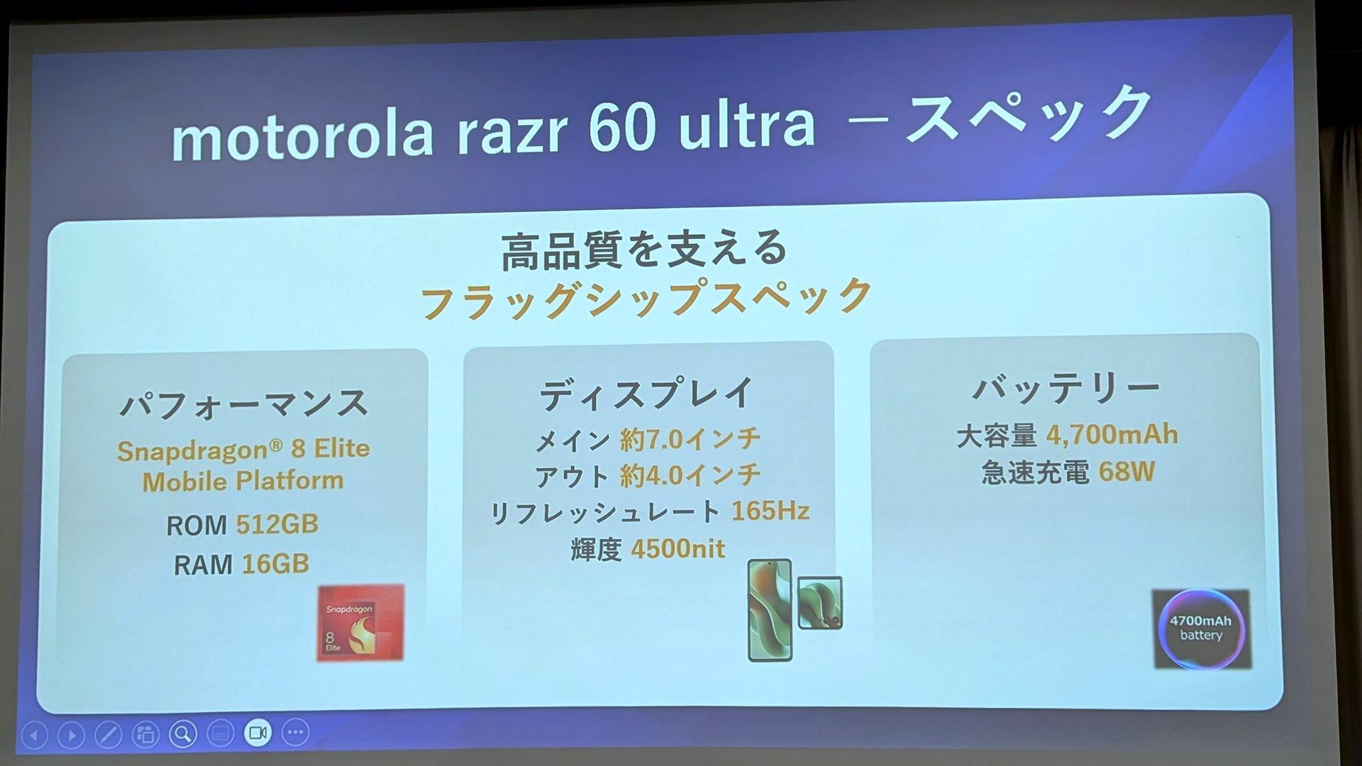 見るだけでAI起動」モトローラの折りたたみスマホ「razr 60 ultra
