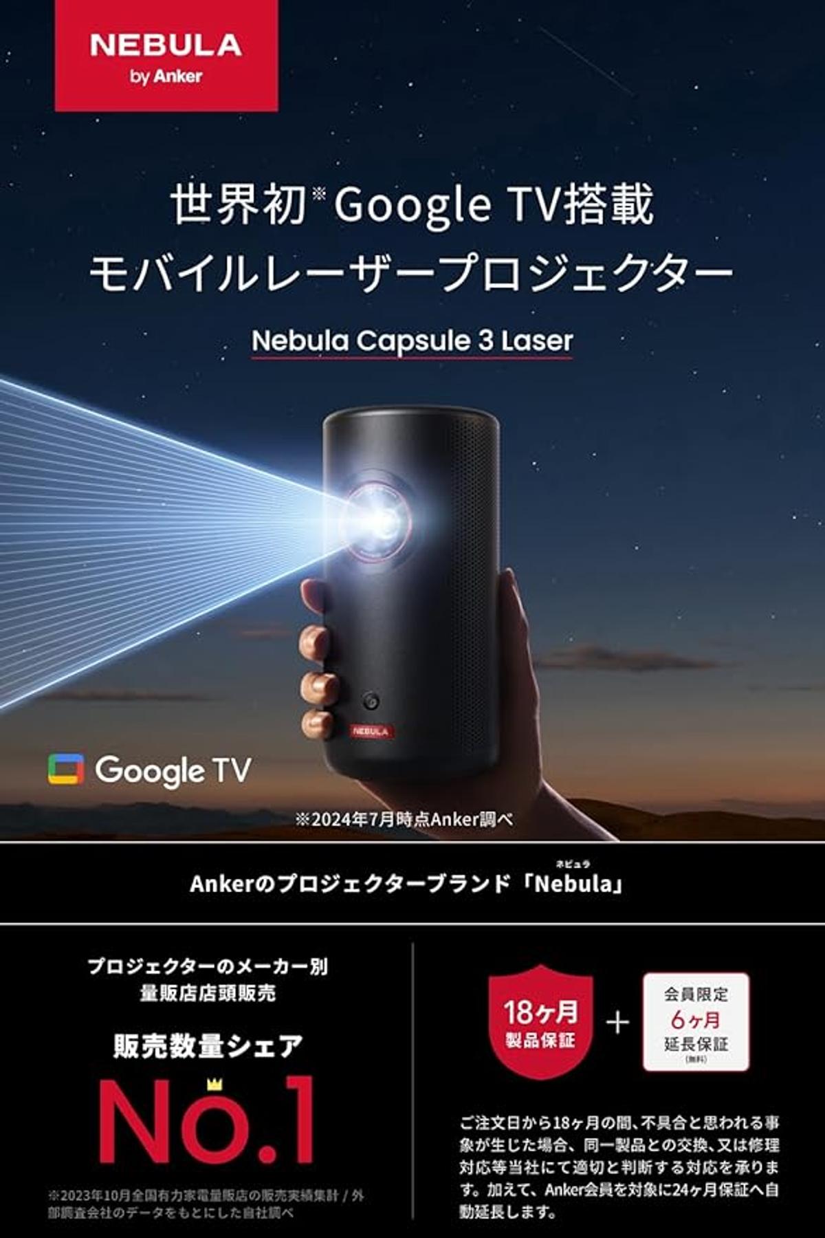 手のひらサイズで映画館を連れ出そう！Ankerの最強プロジェクターが36 