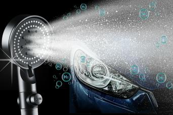 愛車のミクロな汚れにもアプローチ。いつものホースで手軽に使える洗車用ナノバブル