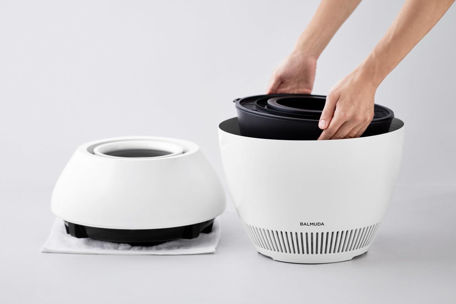 早い者勝ち❗️ BALMUDA 気化式加湿器　2022年製 意外と知らないバルミューダの加湿器。タンクを運ばず「上から給水