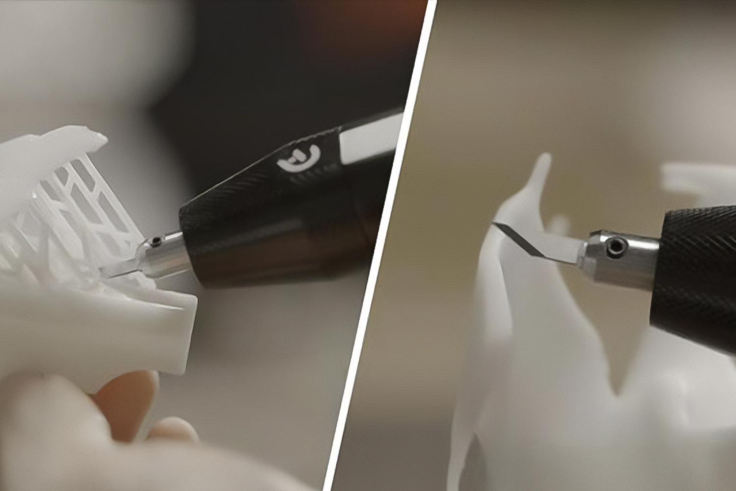 超音波カッターほぼ新品プラモデルや、から割その他プラスチックなと切断 工作好きは見逃し厳禁。プラモや3Dプリントは超音波カッターで快適に