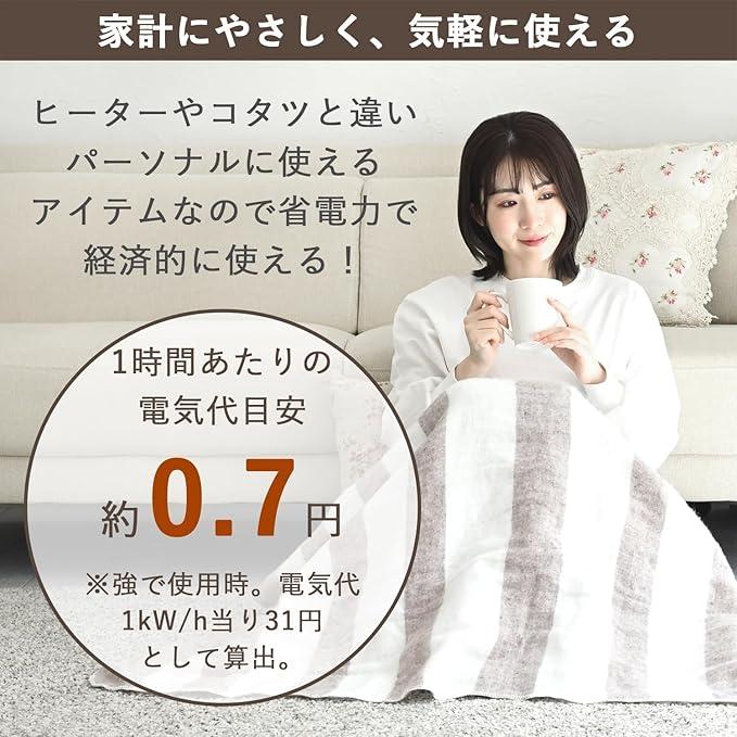 エアコン代が高すぎる人へ。電気毛布に変えたら1時間の光熱費が1円以下