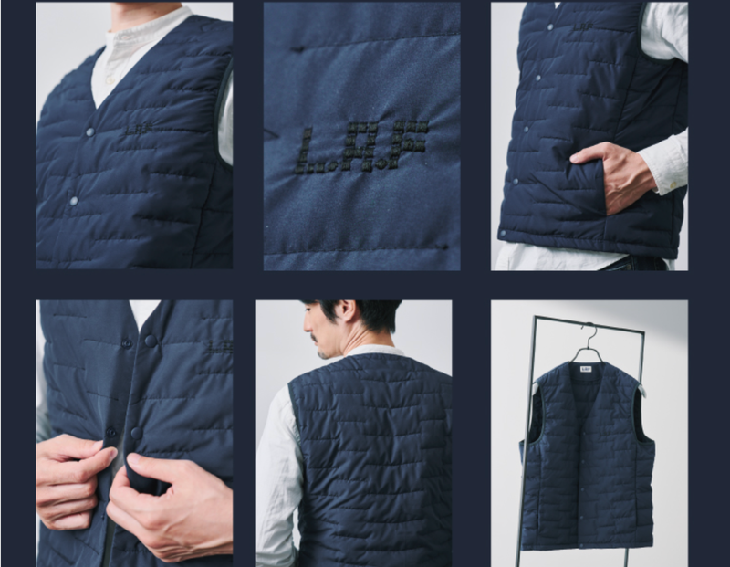 【未使用】テイジン L.A.F エアフレークベスト 洗える高機能ダウン L.A.F エアフレークベスト｜衣服｜暮らしを最適化するアイテムが揃う