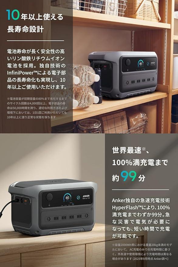キャンプも災害対策もこれ1台。家族3日分の電力を支えるAnker