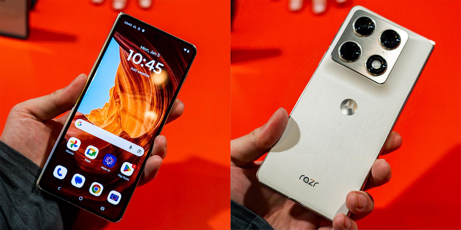 モトローラ初の「横折り版razr」の実機を試す。FIFAコラボやカメラ重視