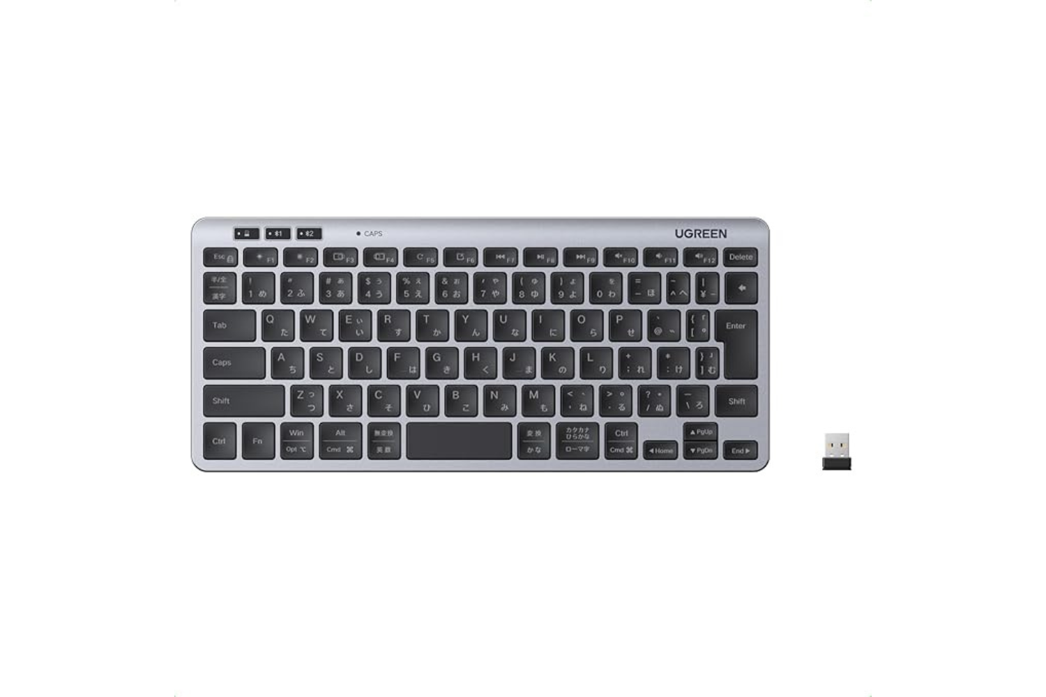 コンパクトキーボード 2.4G/Bluetooth/Wired接続 0.7cmの衝撃！3台同時接続のコンパクトキーボードが3,000円台、ノマド