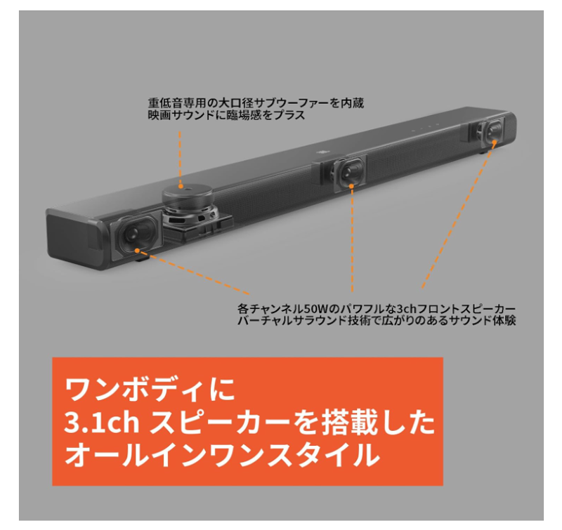 省スぺで人の声はっきり」の最適解。JBLのサウンドバーが過去最安