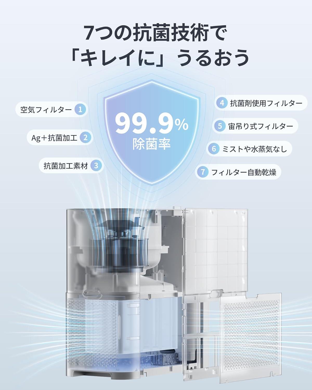 ズボラさん歓喜！給水は3日に1度、フィルターは洗濯機で洗える