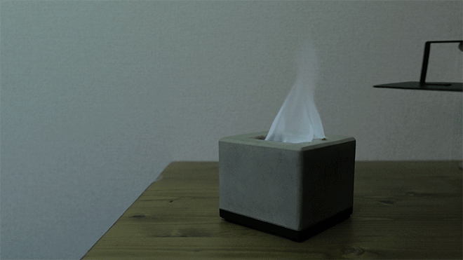 FlameNest 焚火台 無煙・無臭で室内でも楽しめる卓上焚火台 「FlameNest Square」が