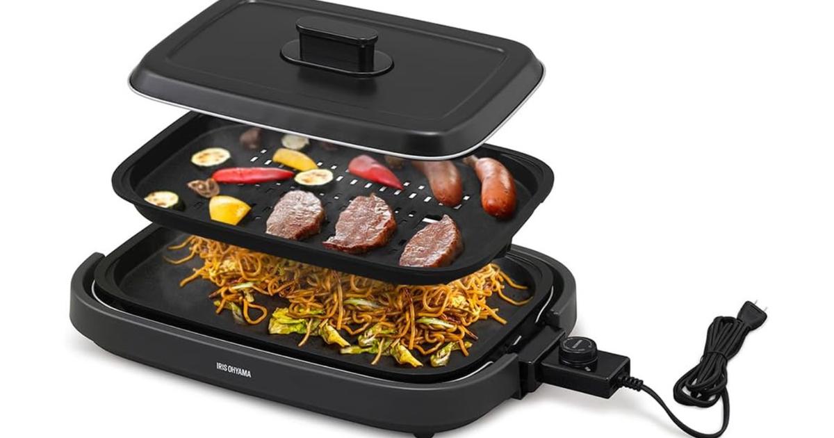 家焼肉の最適解。アイリスオーヤマの“網焼き風”ホットプレートが煙も脂