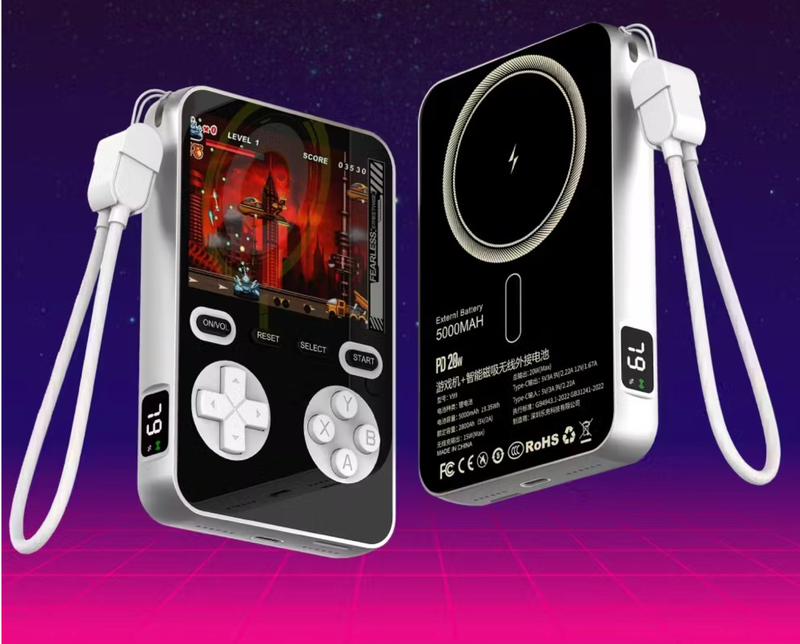 モバイルバッテリーに遊び心を！ネット不要で遊べる300種のゲームを