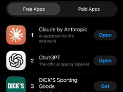 「ChatGPT解約運動」拡大で、Claudeがダウンロード数1位に。国防総省と「合意したOpenAI」から「拒否したアンソロピック」への乗り換え続々 | Business Insider Japan