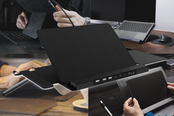 持ち運べる快適。1台13役！ハブ一体型の「PCケース」で外出先を3秒でいつものデスクに