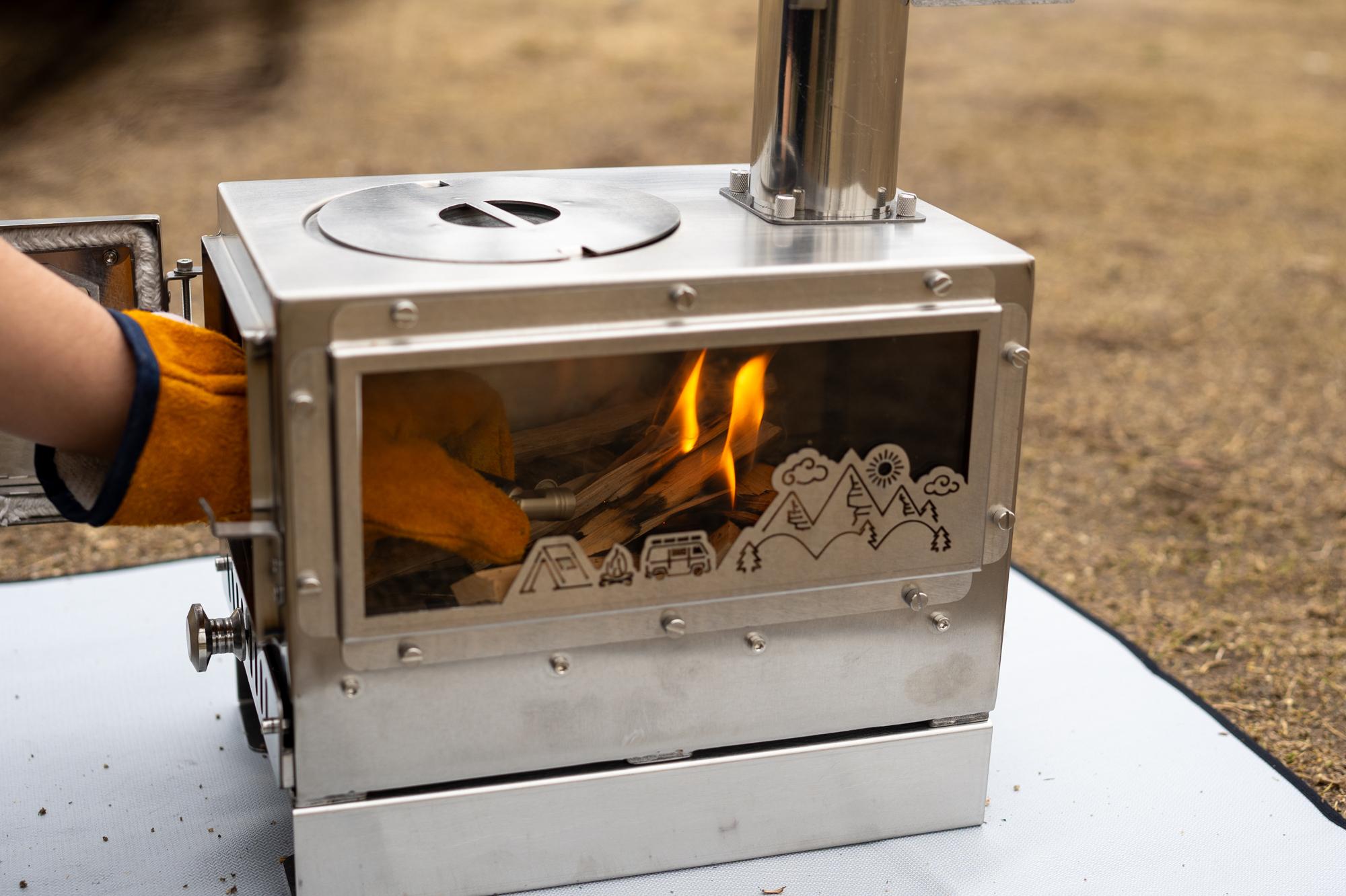 デイキャンも楽しくなるお手軽薪ストーブ。付属品も超充実だから初心者