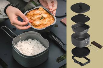 コンロ1台でキャンプ飯を攻略。同時調理もできる万能メスティンで身軽にアウトドアいかが？