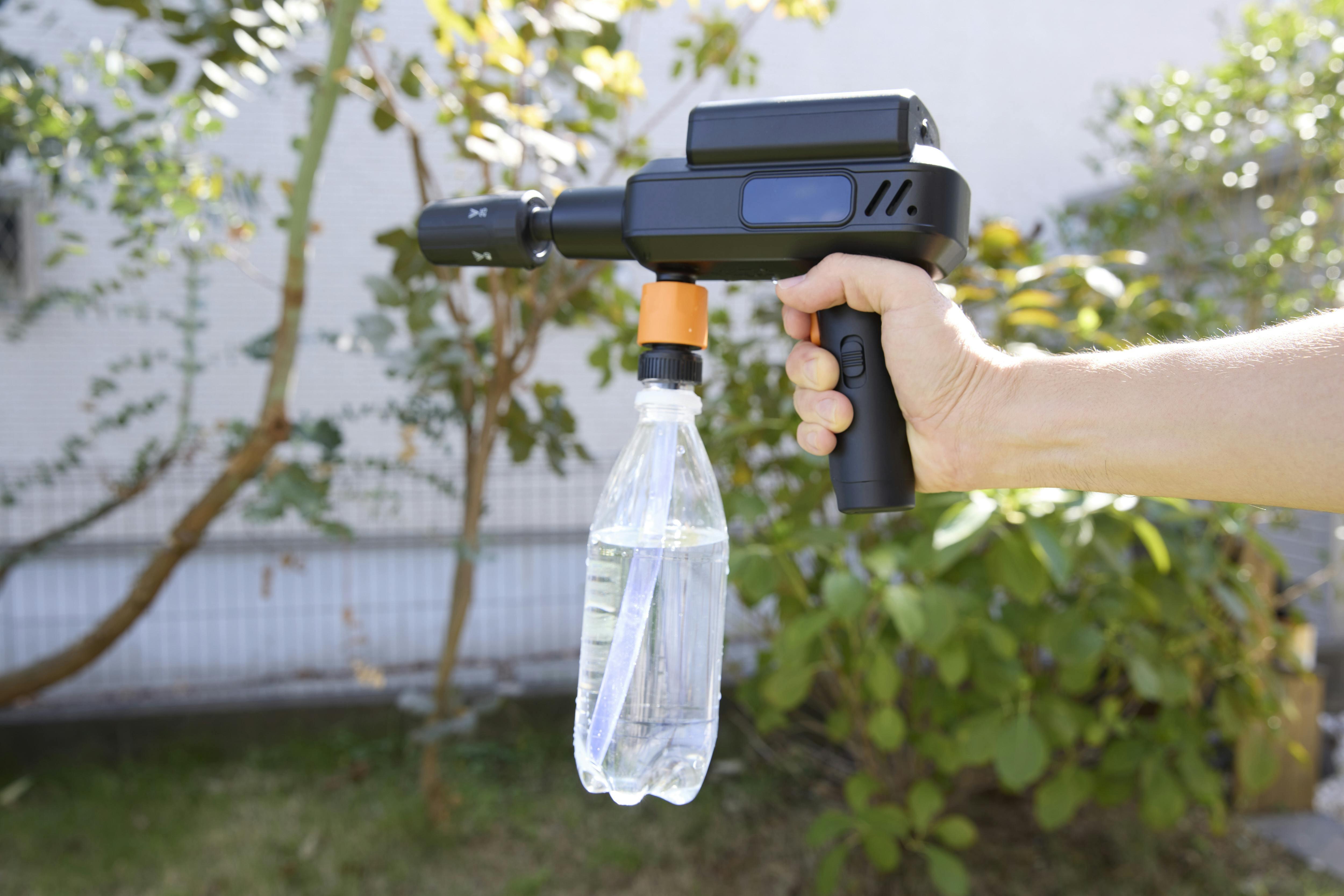 電源不要で小さい！サッと使えてサッと片付けられる高圧洗浄機、これは