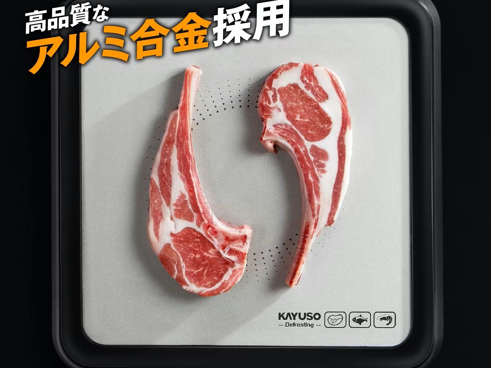冷凍肉 冷凍肉が約10分でムラなく解凍。プラズマ解凍ボックスのプロジェクトが