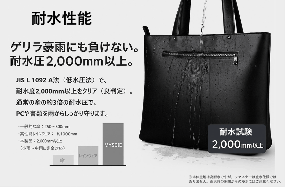 PCを入れても倒れない。一級建築士が設計した「自立する」超軽量トート